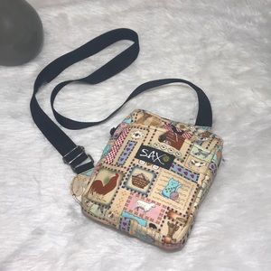 SAX country theme crossbody bag